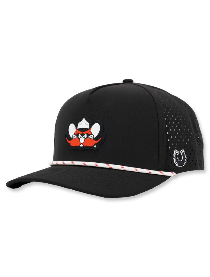 Texas Tech Dark Horse "Raider Red" PVC Black Sport Snapback Cap