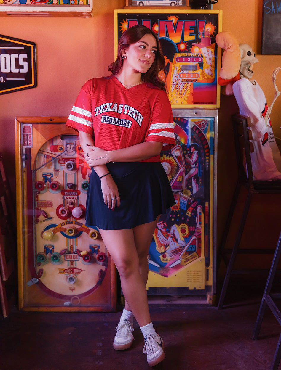 Texas Tech Zoozatz V-Neck Mesh Crop Top – Red Raider Outfitter