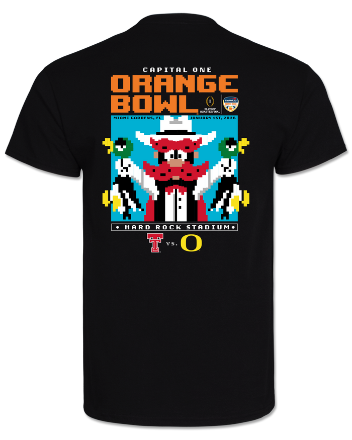 Texas Tech 2025 Orange Bowl - Duck Hunt - T-Shirt - BLACK (DO NOT TURN ON)