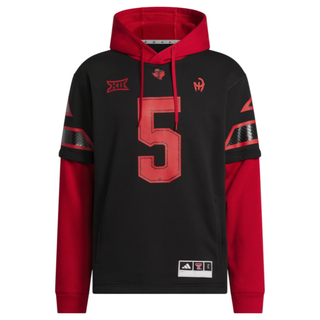Adidas Texas Tech Mahomes "Let's Ride" Hooded Jersey