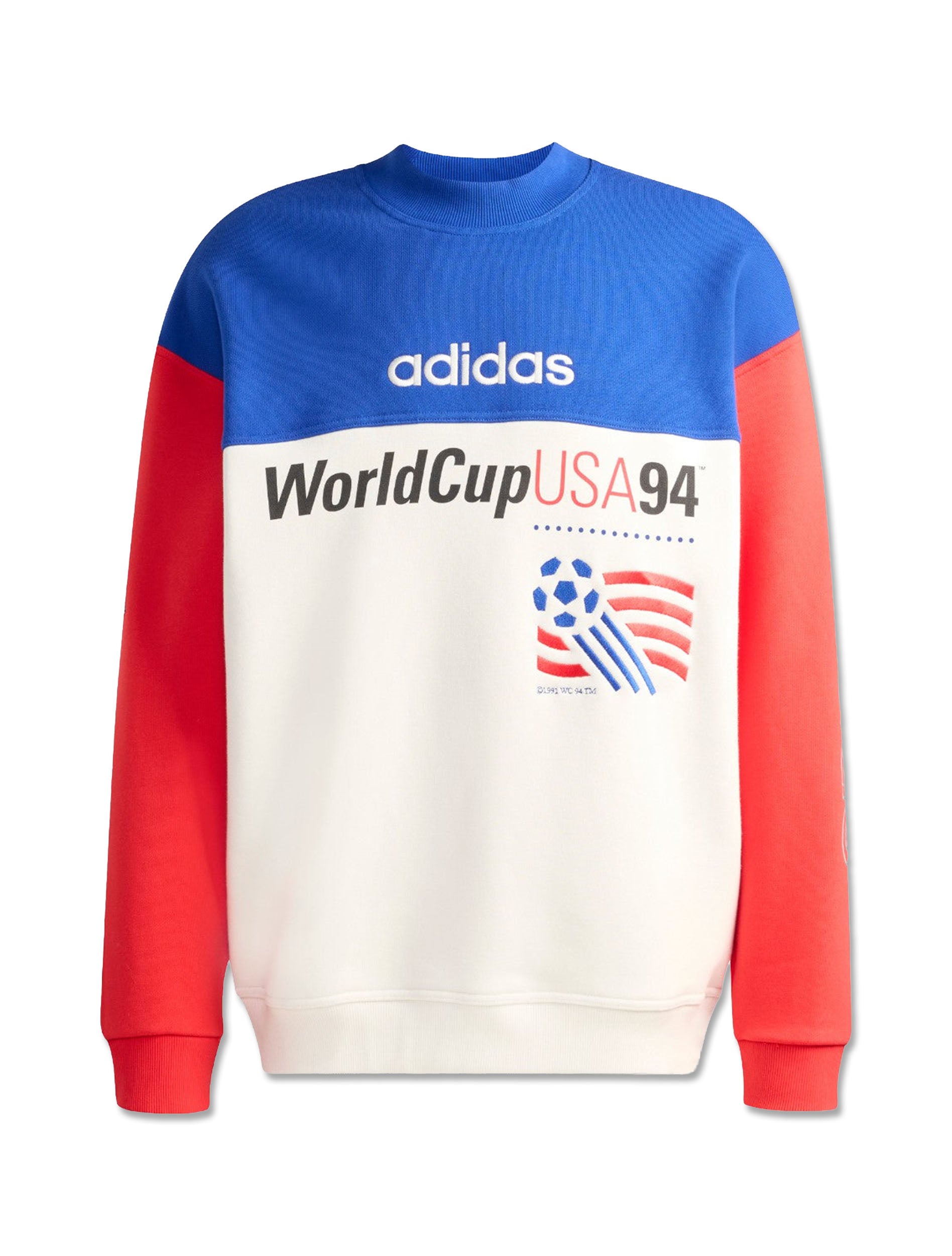 Adidas USA 94 Graphic Sweatshirt in Royal Blue & Cloud White – Red