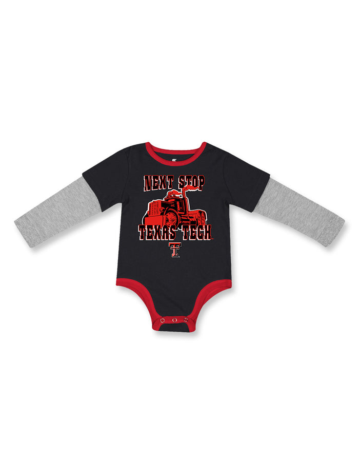 Texas Tech Arena "Next Stop" Infant Long Sleeve Onesie