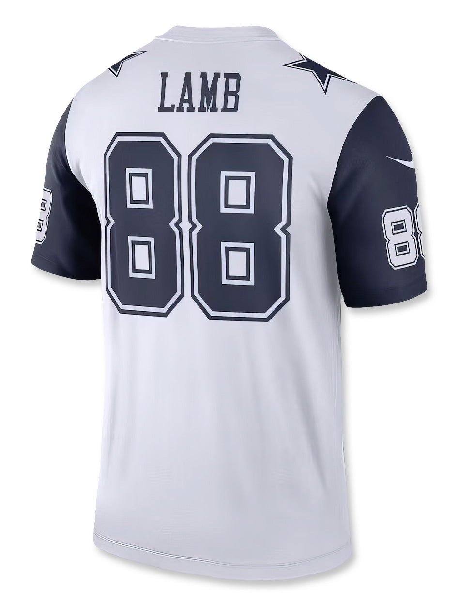 Dallas Cowboys NFL Official #88 Lamb White 2nd Alternate Jersey