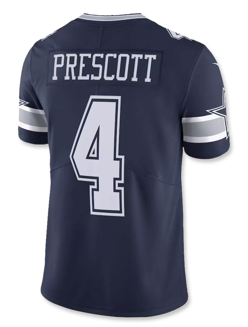 Men's Nike Dak Prescott Navy Dallas Cowboys Alternate Vapor Limited Jersey