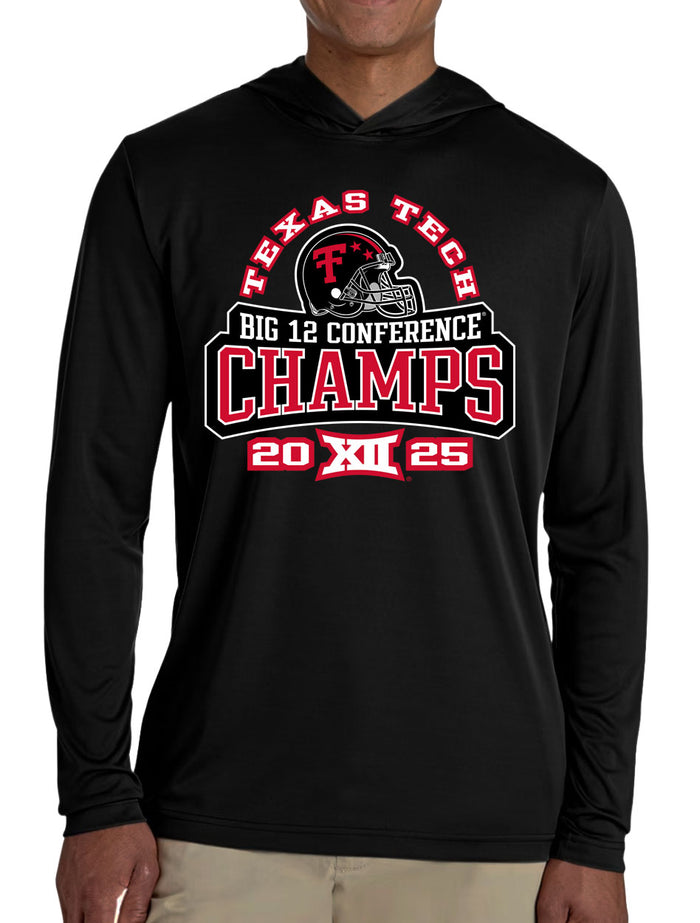 Texas Tech Big 12 CHAMPS - Athletic Hood - Fan Fare - BLACK