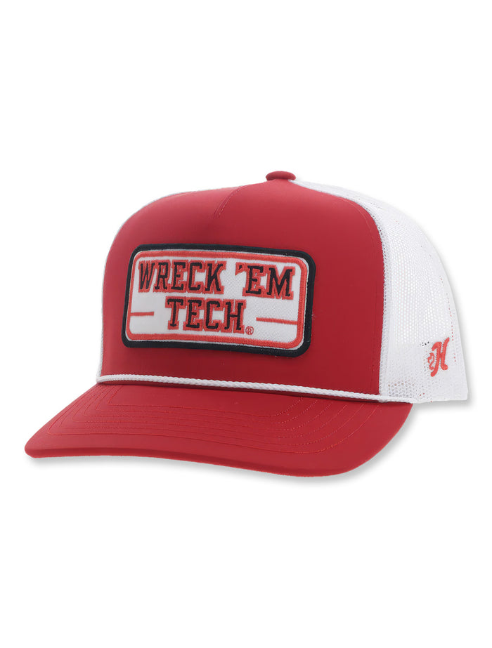 Hooey Texas Tech "Wreck'em Tech" Cap 2 Tone Patch Rope Snapback Cap