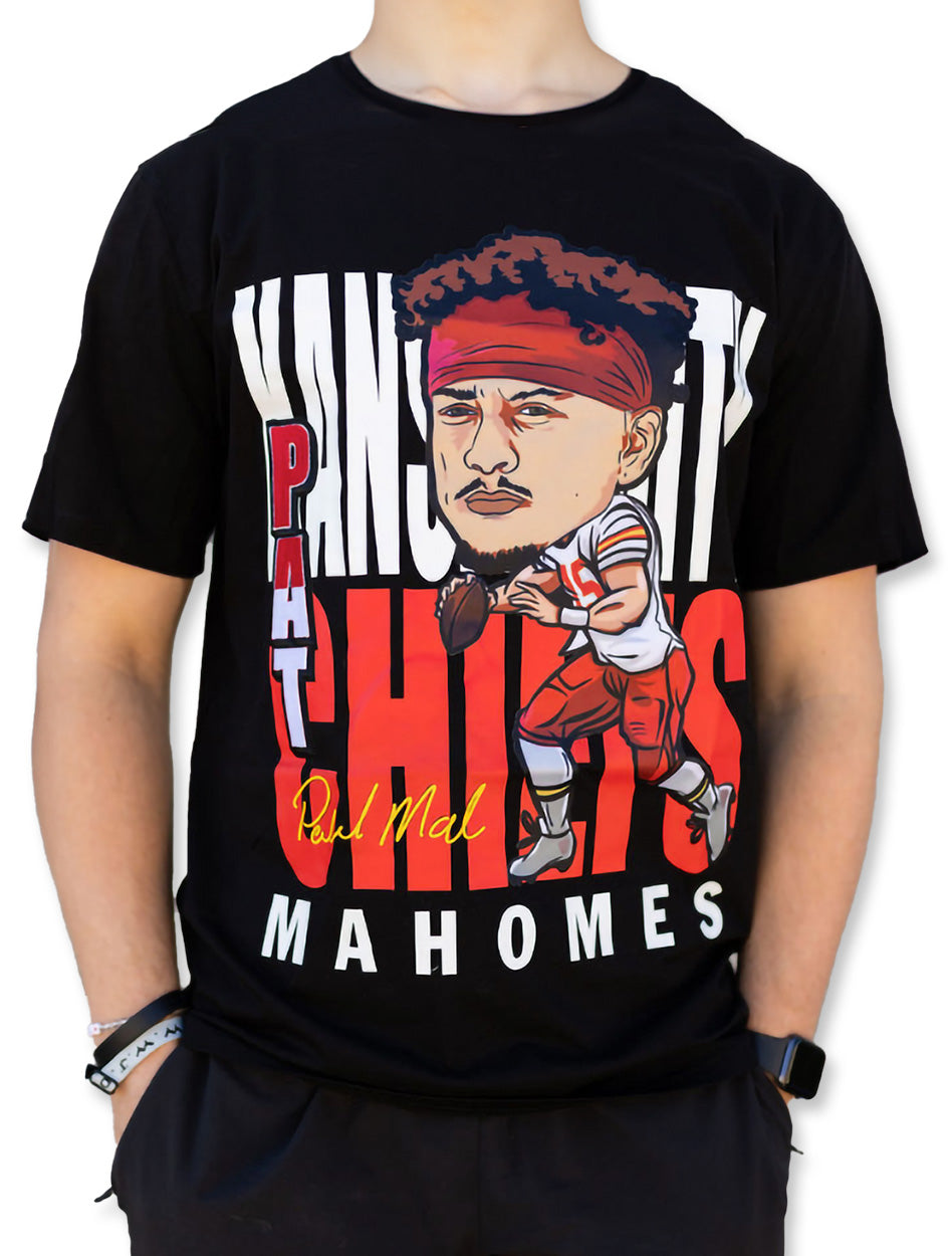 kansas city chiefs fan gear Official Kansas City Chiefs Mahomes NIL Premium T-shirt In Black, Size: L, Sold by Red Raider Outfitters