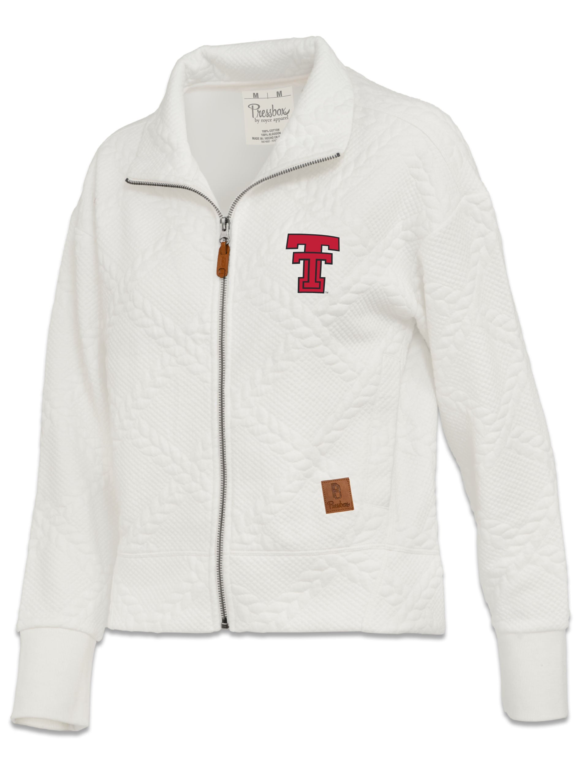 Texas Tech Pressbox Women's Cable Knit Full Zip – Red Raider Outfitter