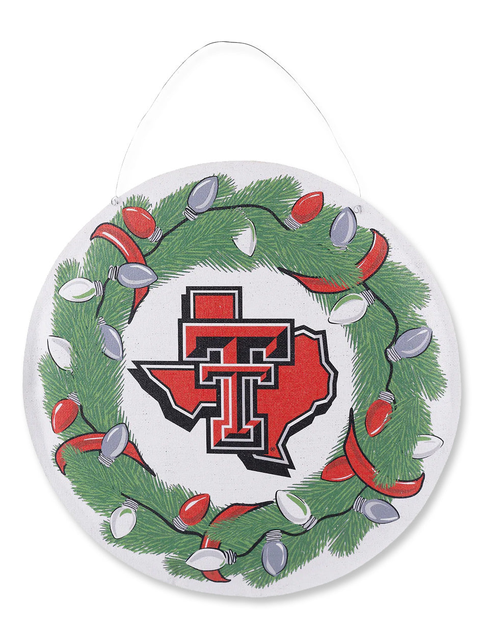 Texas Tech 2-Sided Wreath/Football Helmet Burlee Door Hanger – Red Raider Outfitter