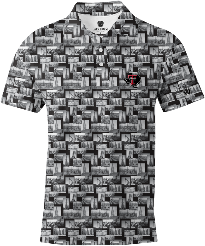 Texas Tech Dark Horse Raider Power "Boomtown" Premium Polo