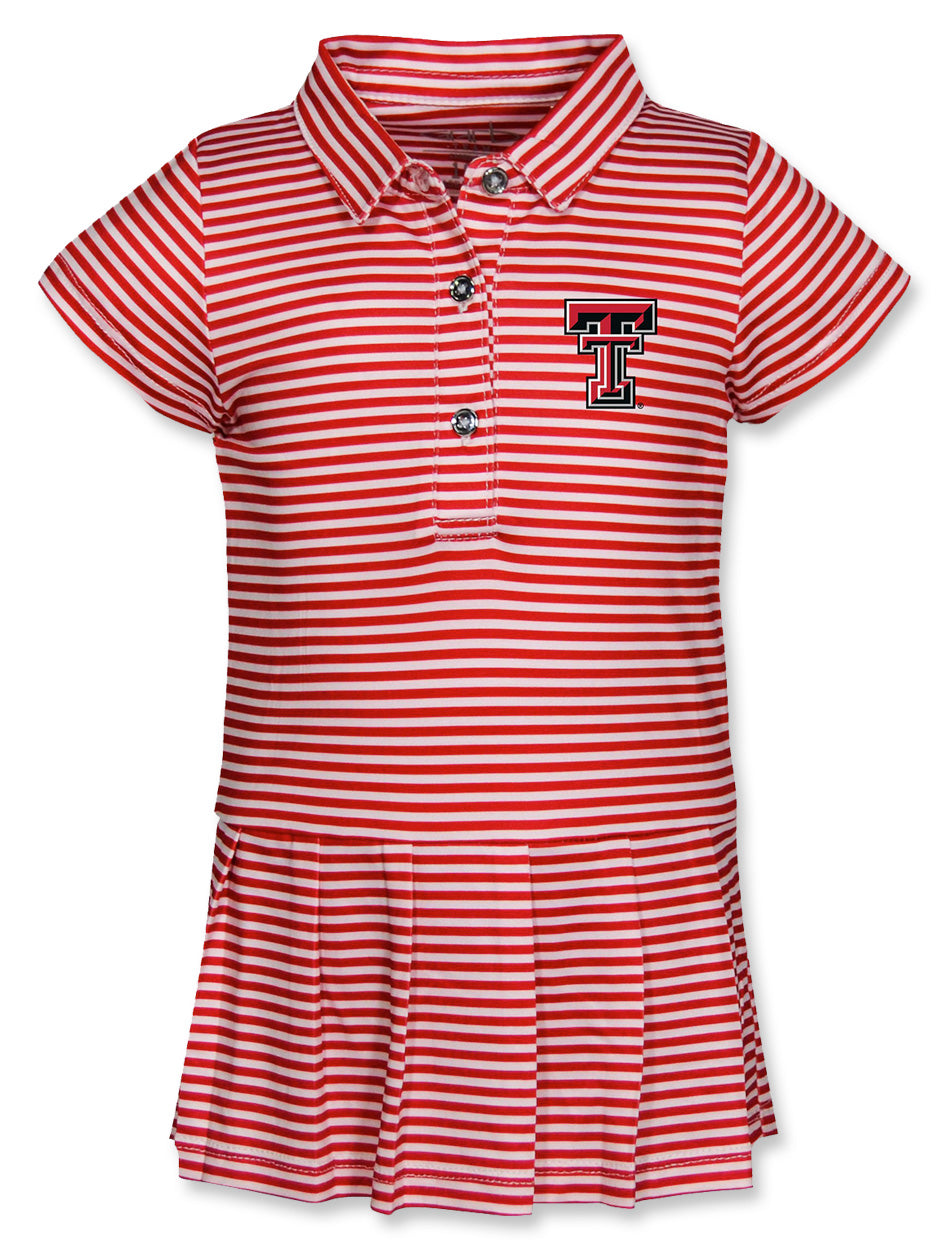 Texas Tech Garb Double T Beatrice Infant Striped Polo Dress in Red, Size: 12M, Sold by Red Raider Outfitters Texas Tech Garb Double T Beatrice Infant Striped Polo Dress in Red, Size: 12M, Sold by Red Raider Outfitters