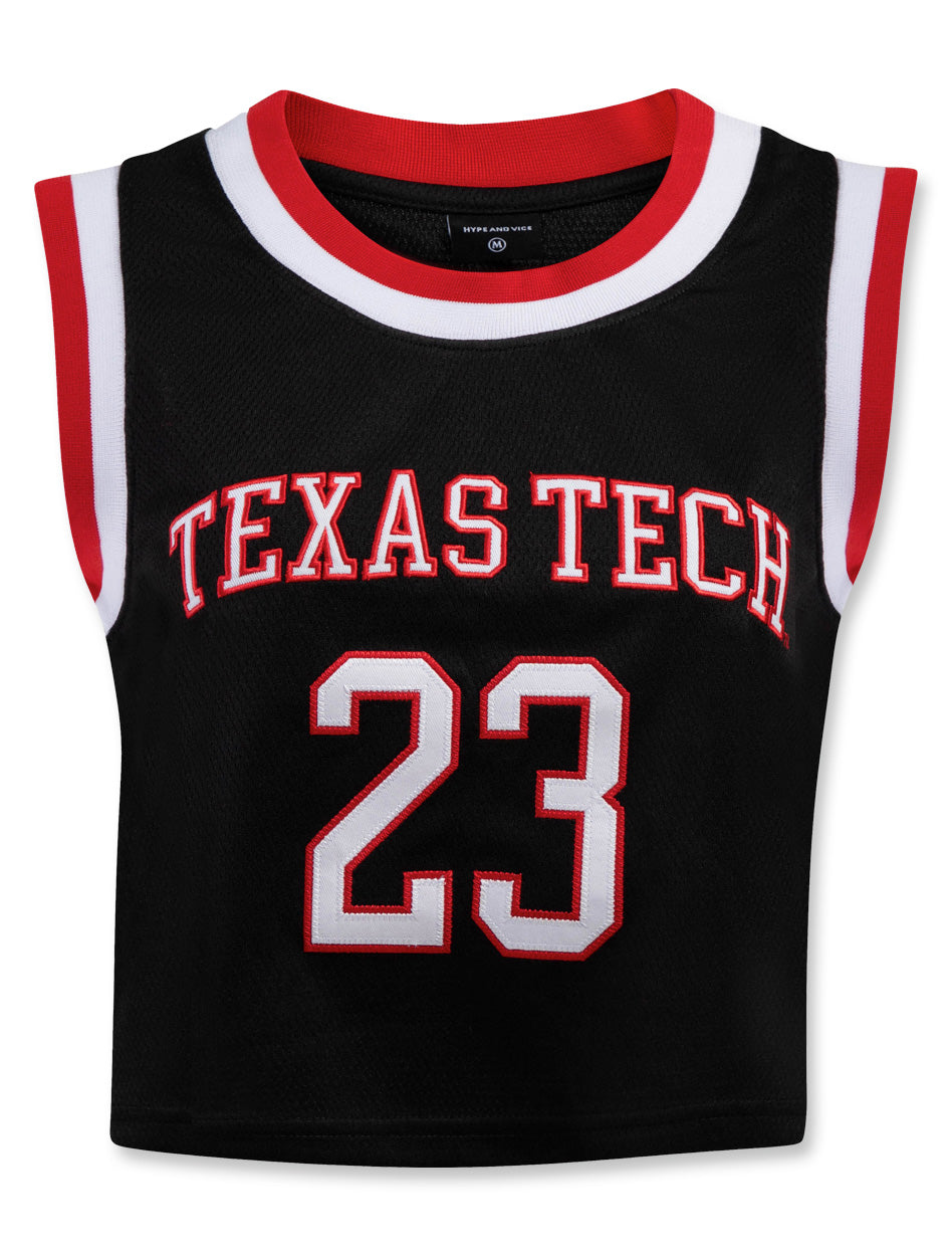 Texas Tech Hype Vice Cropped Basketball Jersey – Red Raider