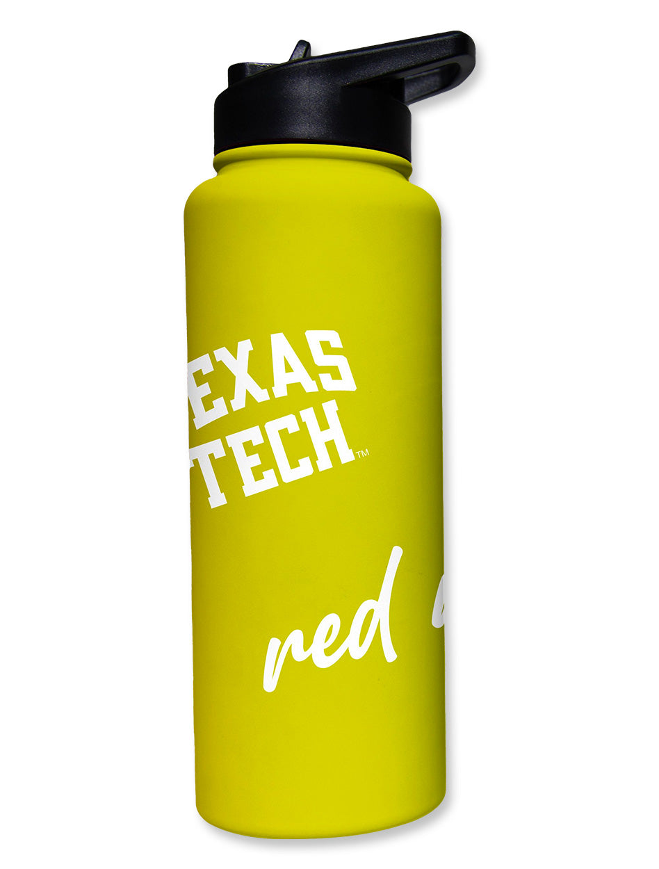 Texas Tech Red Raiders Botanical 34 oz Quencher Metal Water Bottle – Red  Raider Outfitter