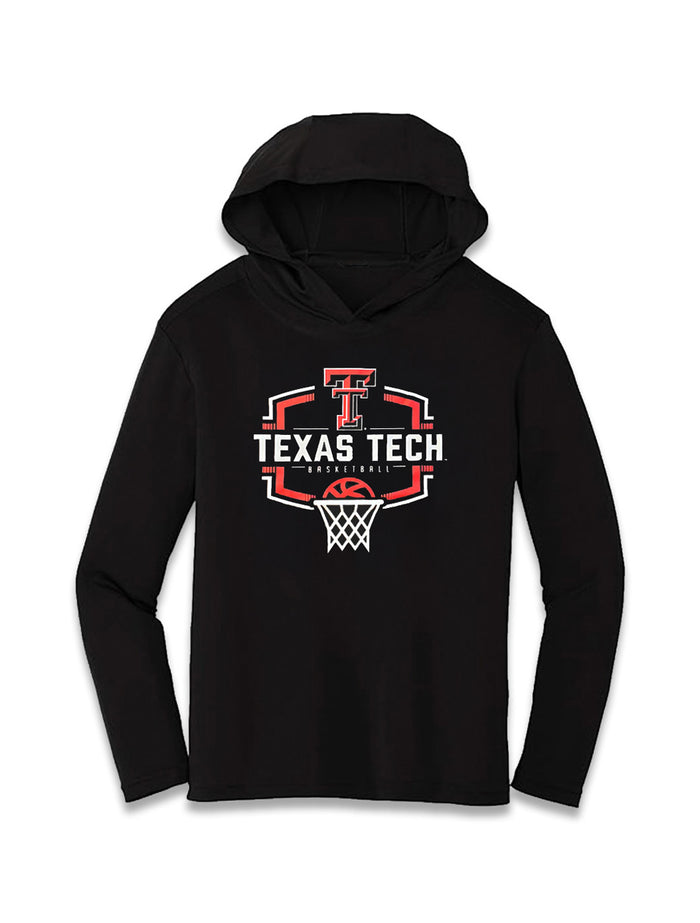 Texas Tech "Buzzer Beater" YOUTH Athletic Fabric Hooded Long Sleeve
