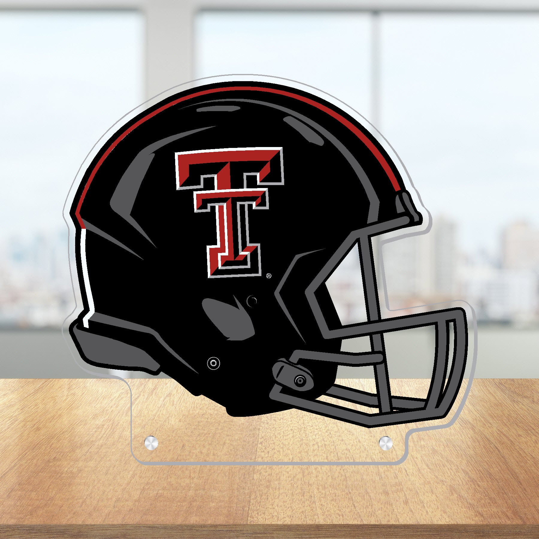 at&t football helmet Texas Tech Double T Football Helmet 9.5