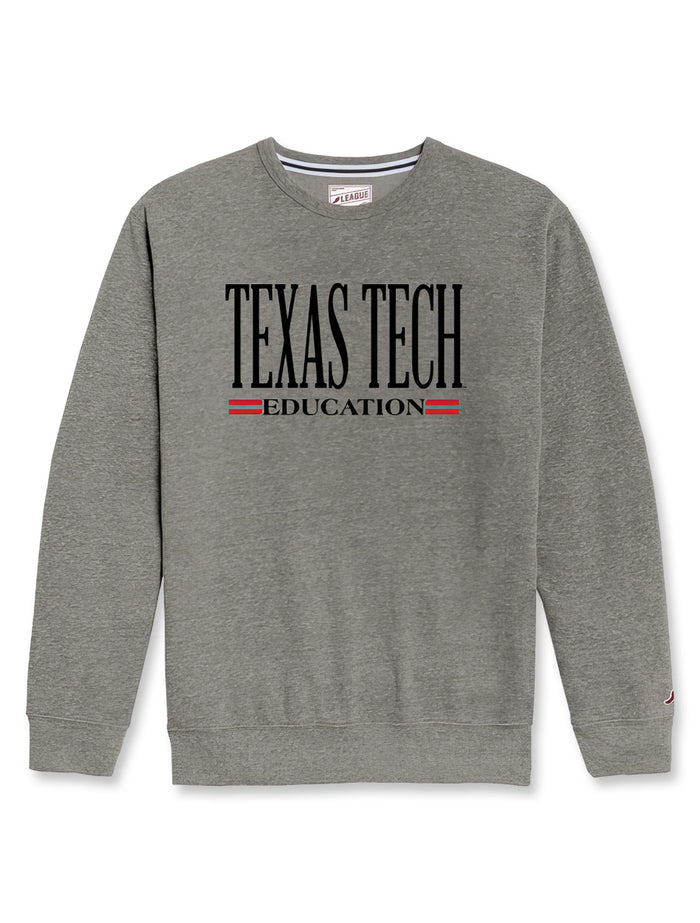 Texas Tech Education Tri-Blend Crewneck Sweatshirt