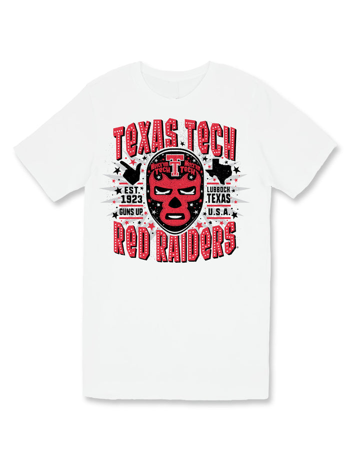Texas Tech Men's Clothing
Texas Tech Women's Clothing
Texas Tech Men's T-Shirts
Texas Tech Women's T-Shirts
Texas Tech New Products
Texas Tech As Seen On Campus
Texas Tech Short Sleeve T-Shirts
T-ShirtsTexas Tech Luchador shirt, Texas Tech Red Raiders mask shirt, Texas Tech wrestling mask tee, Texas Tech retro graphic tee, Red Raiders lucha shirt, Texas Tech vintage T-shirt, Texas Tech streetwear shirt, Texas Tech football tee, Texas Tech heritage shirt, Texas Tech game day shirt, Red Raiders fan apparel, T