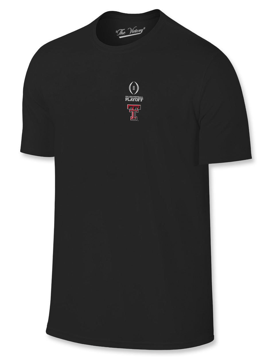 Texas Tech 2025 CFP - T-Shirt- Framed 12 Team - BLACK – Red Raider