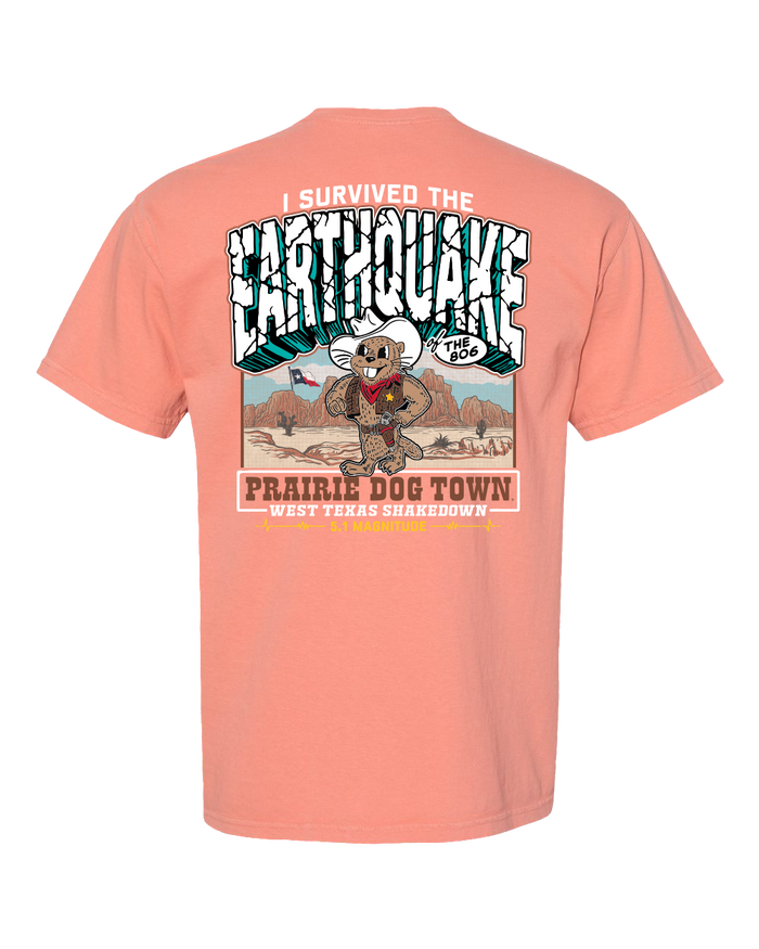 World Famous Prairie Dog Town "Quake Town" Comfort Colors T-Shirt