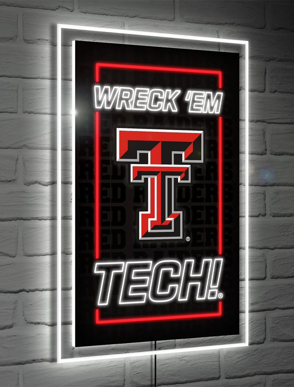 Texas Tech Red Raiders 47 Leaner Fan Sign