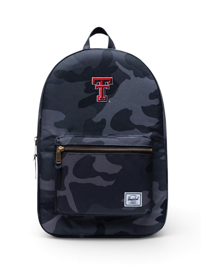 Herschel Texas Tech Red Raiders "Camo Settlement" Backpack – Black front view