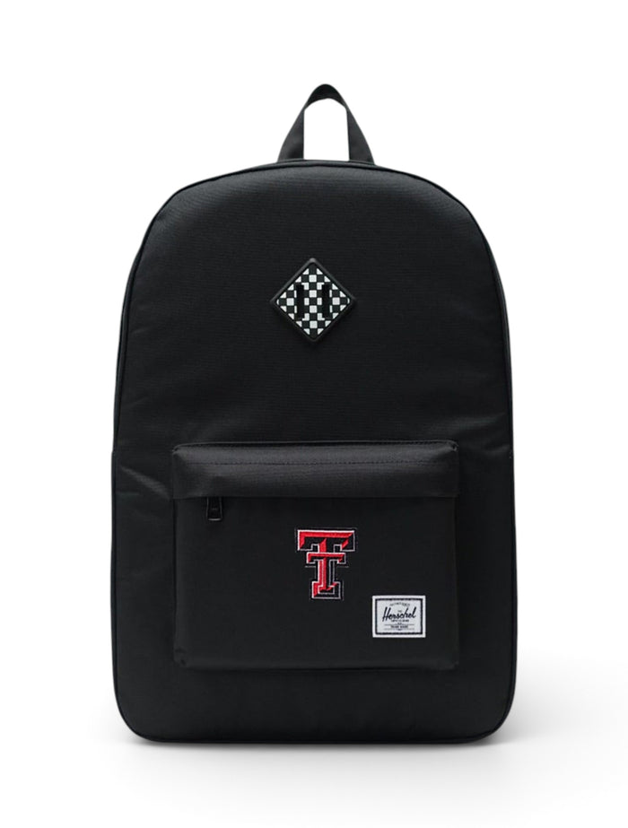 Herschel Texas Tech Red Raiders "Checkerboard" Black Backpack – Front view