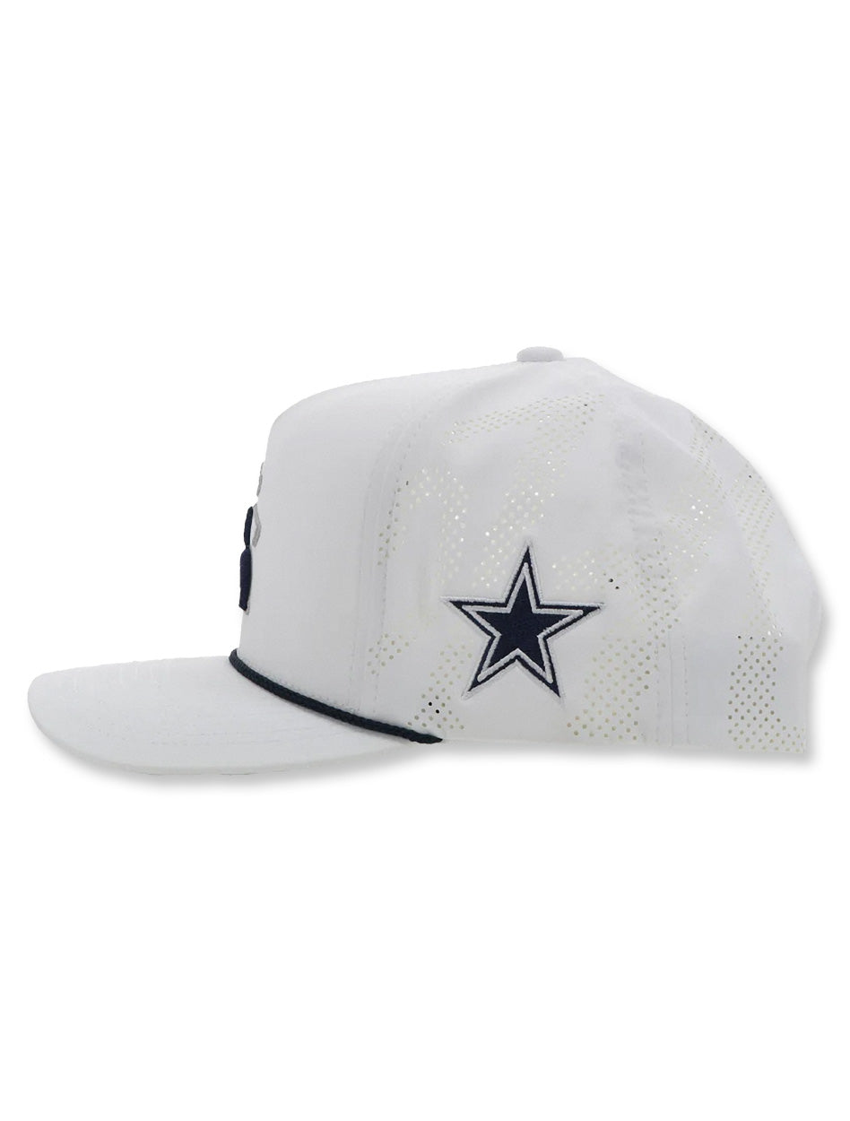 all white dallas cowboys fitted hat