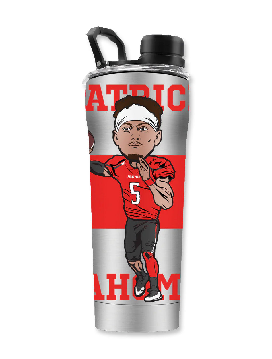 Texas Tech Mahomes Metal Shaker Bottle – Red Raider Outfitter