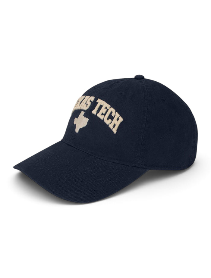 Legacy Texas Tech Arch Over Texas Silhouette Adjustable Cap – Front view
