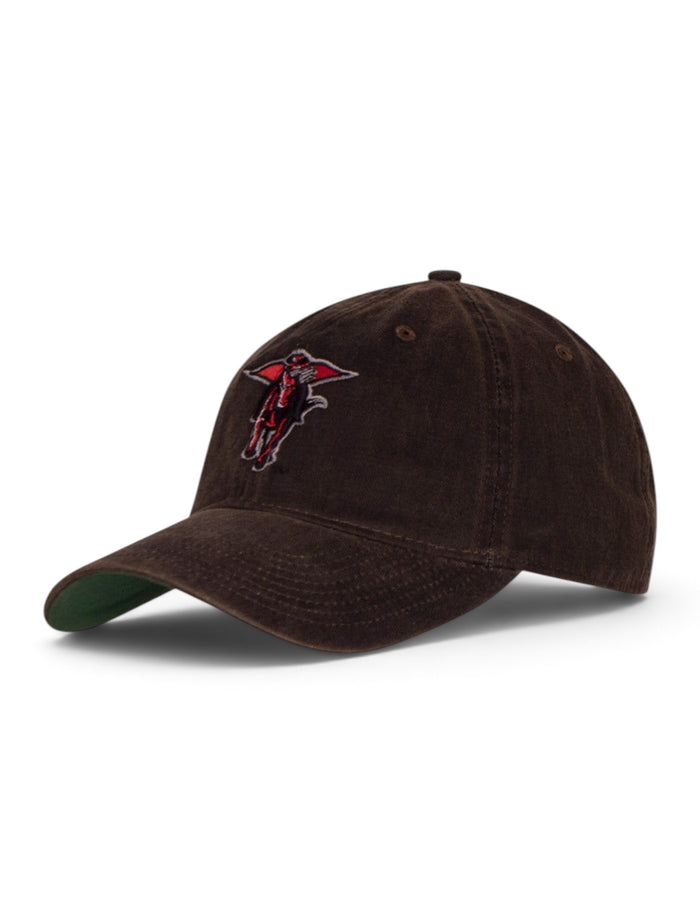 Legacy Texas Tech Red Raiders Rustic Masked Rider Snapback Cap – Front view