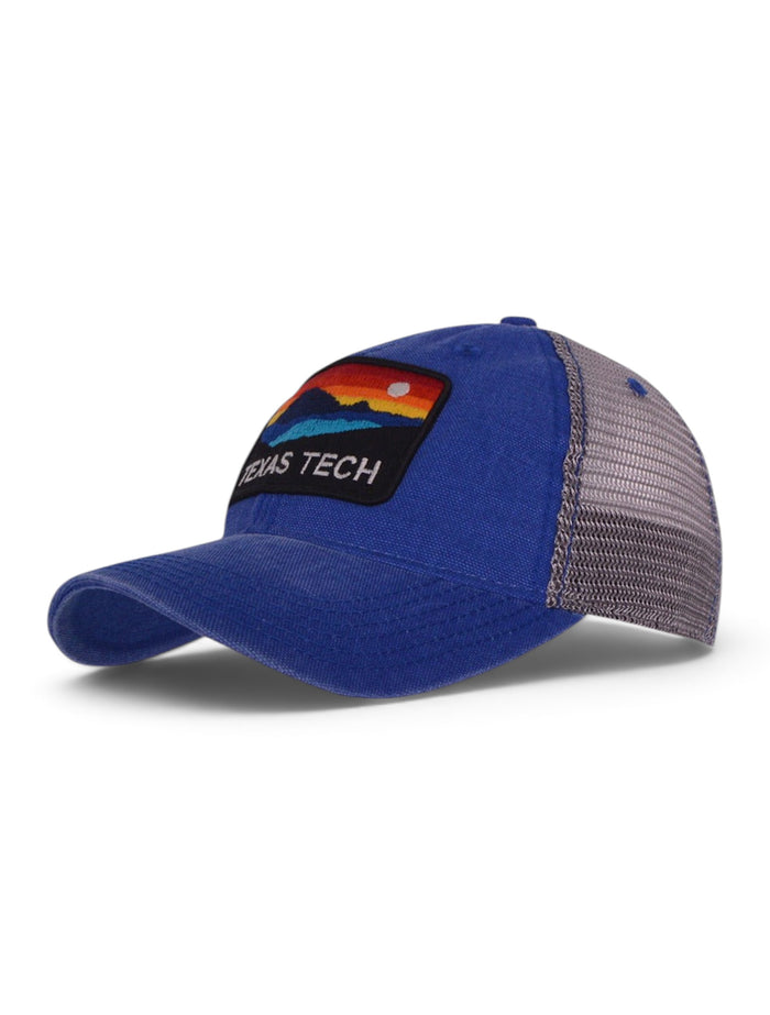 Legacy Texas Tech Red Raiders Texas Tech Western Sunset Adjustable Cap – Blue front view