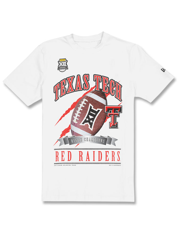 New Era Texas Tech Big 12 CHAMPS - T-Shirt - Locker Room - WHITE