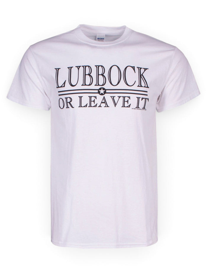 Lubbock or Leave It White Short Sleeve - Texas Tech – Front view