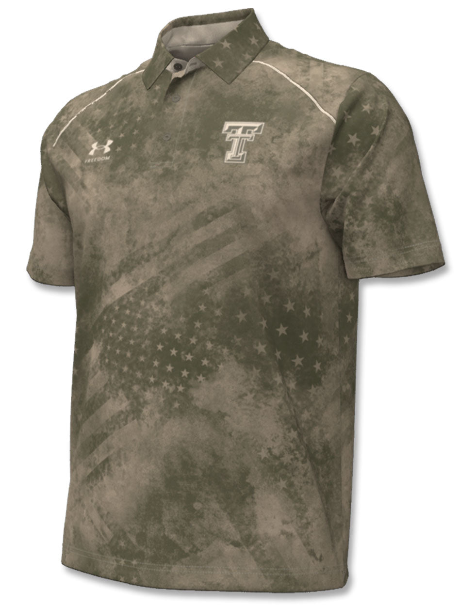 Men's Under Armour Brown Texas Tech Red Raiders Military Appreciation  Performance T-Shirt