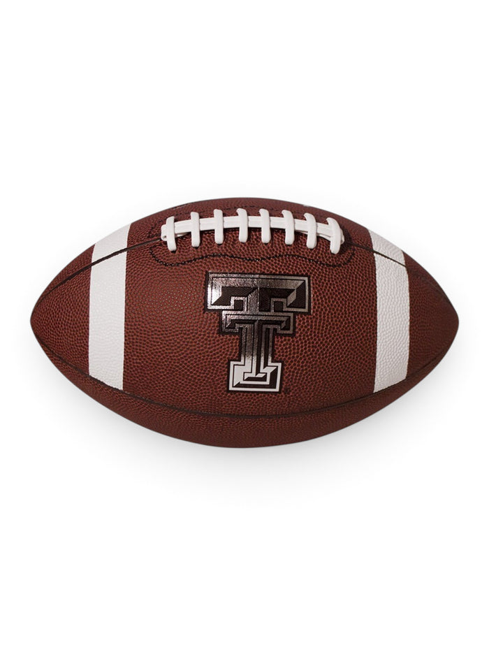 Nike Texas Tech Regulation Spiral-Tech Brown Football – Front view