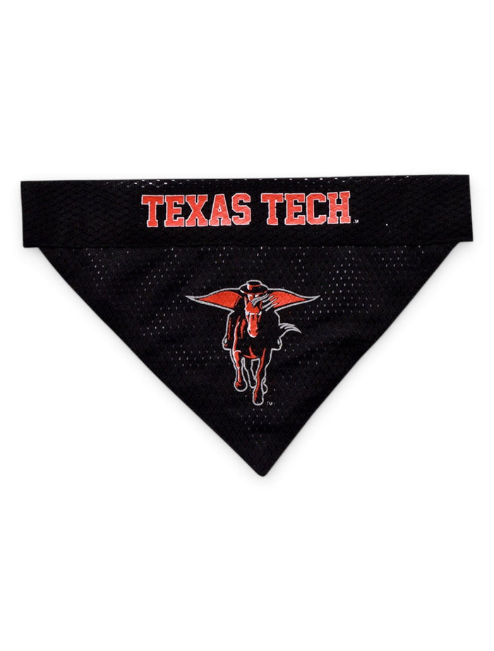 Pets First Texas Tech Red Raiders Reversible Dog Bandana – Front view