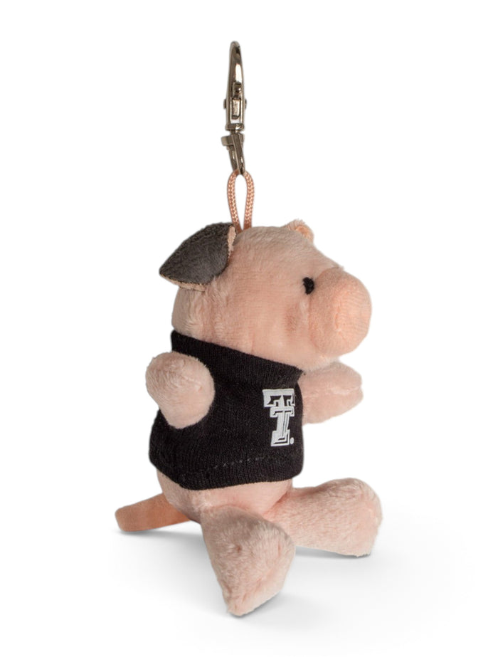 Plush Pig In Double T T-Shirt Keychain – Front view