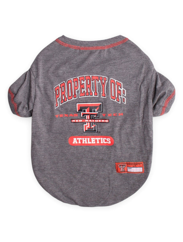 Property of Texas Tech Pet T-Shirt – Front view
