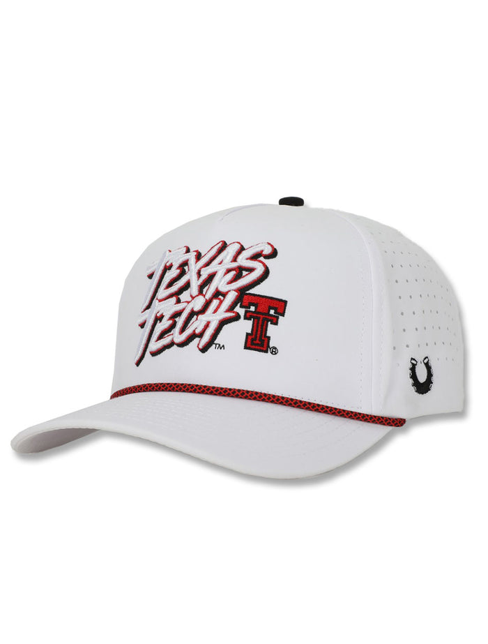 Texas Tech Dark Horse "Retro Splash" White Sport Snapback Cap