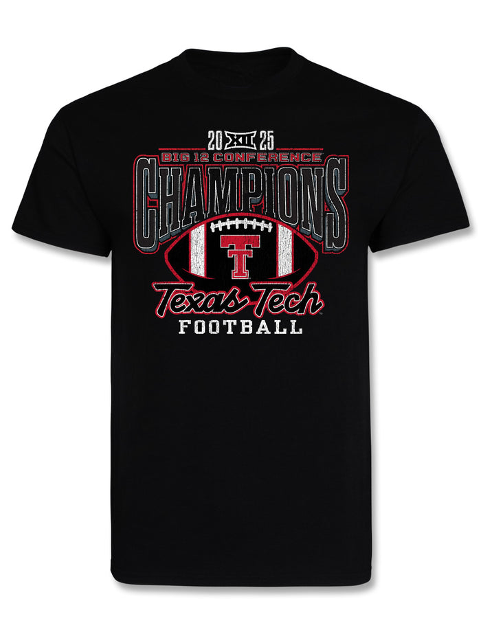 Texas Tech Big 12 CHAMPS - T-Shirt - Staple - BLACK