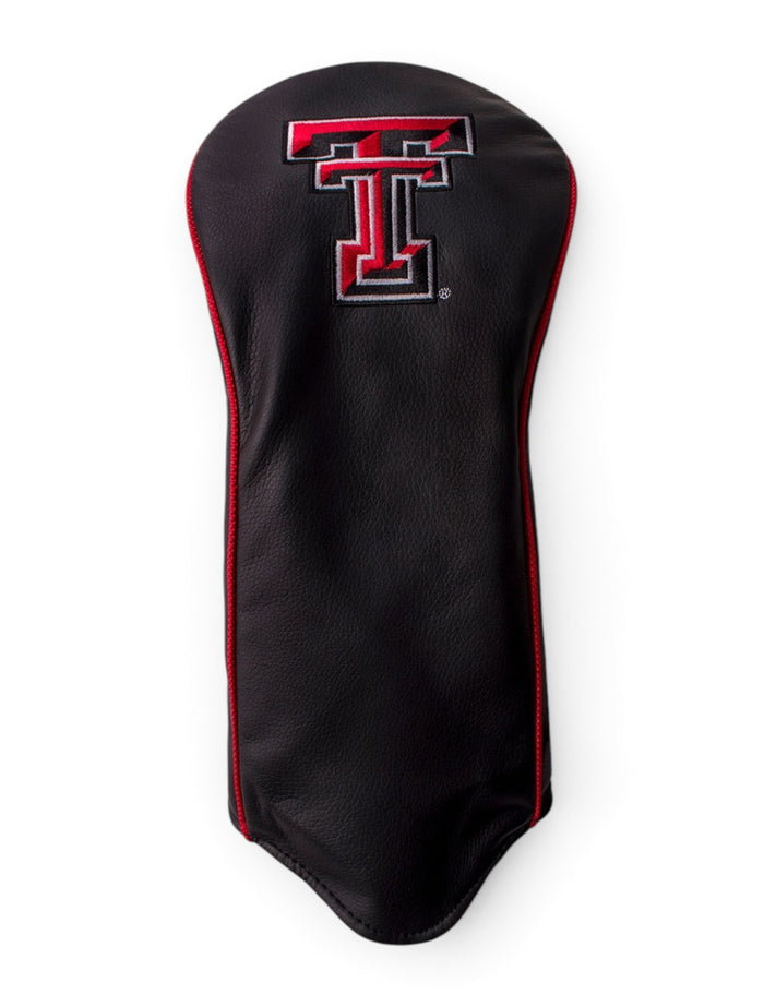 Team Effort Texas Tech Double T on Black Headcover – Front view
