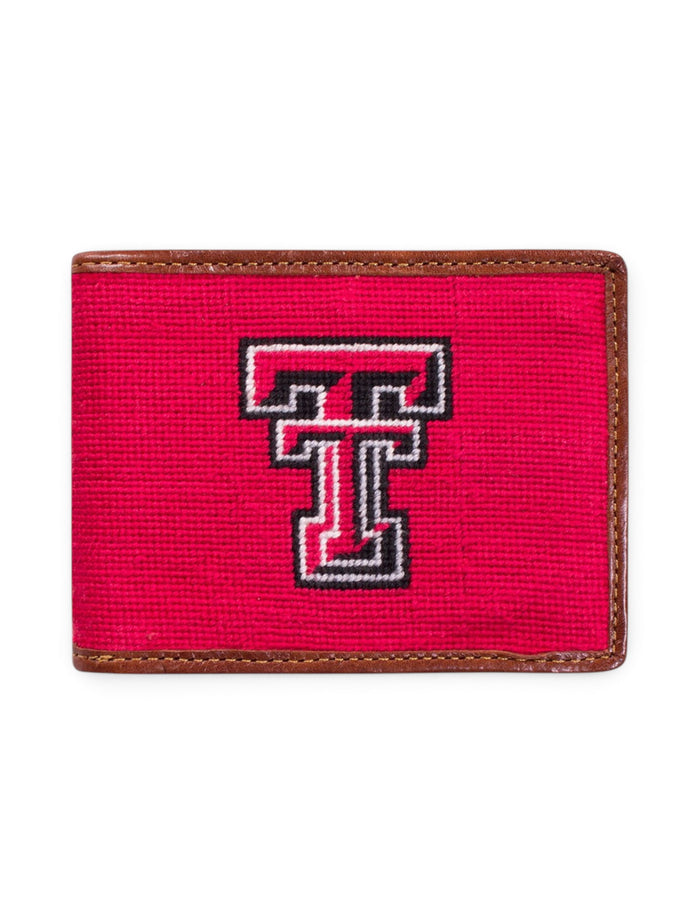 Texas Tech Double T Needle Point Wallet – Front view