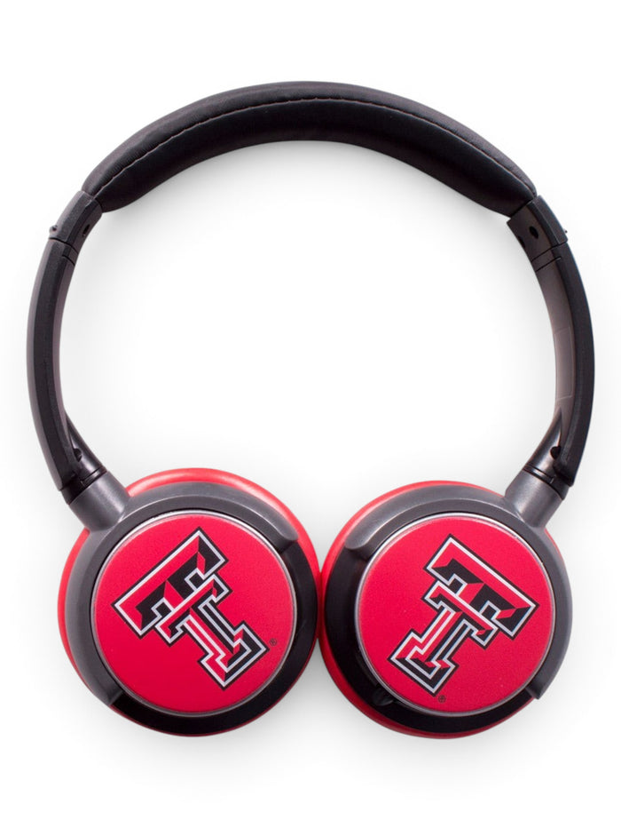 Texas Tech Double T Sonic Boom 2 Headphones – Front view