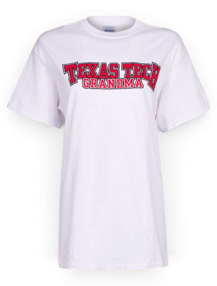 Texas Tech Grandma White T-Shirt – Front view