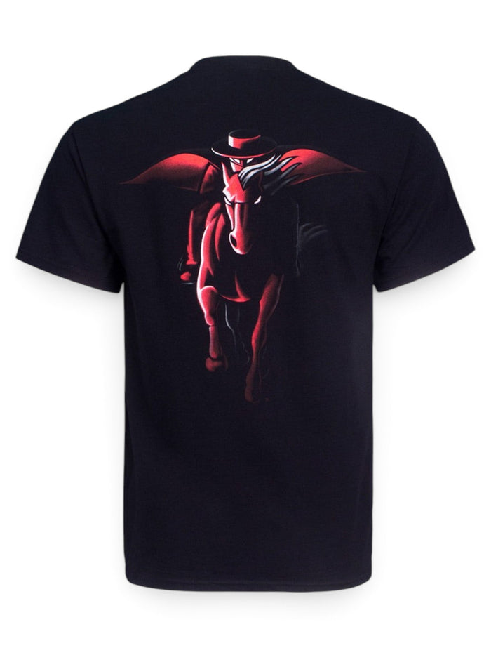 Texas Tech Midnight Rider Black T-Shirt – Front view