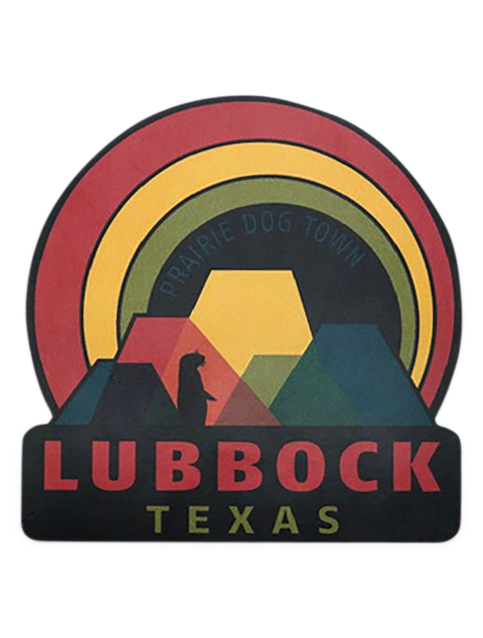 Texas Tech Prairie Dog Town®, Lubbock Texas Decal – Front view