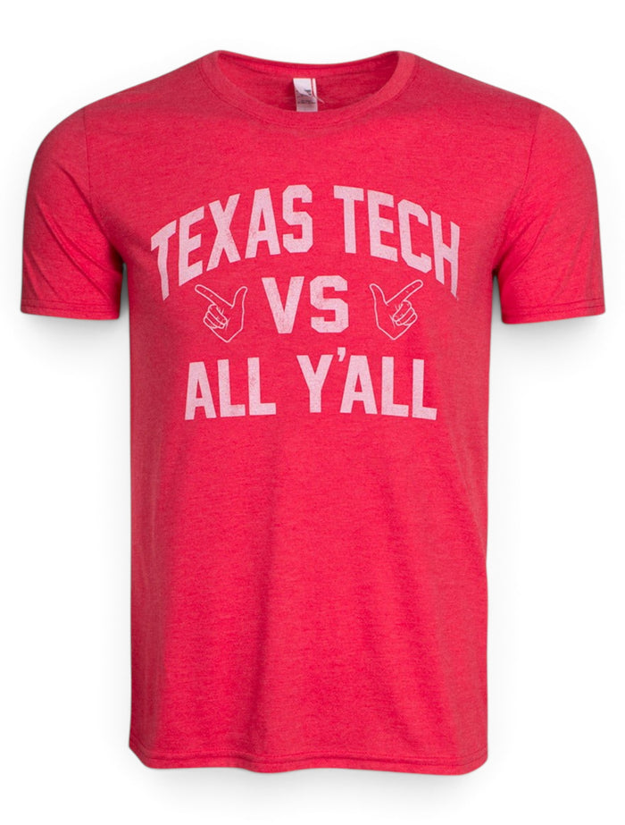 Texas Tech Red Raiders "All Y'all" T-Shirt – Front view