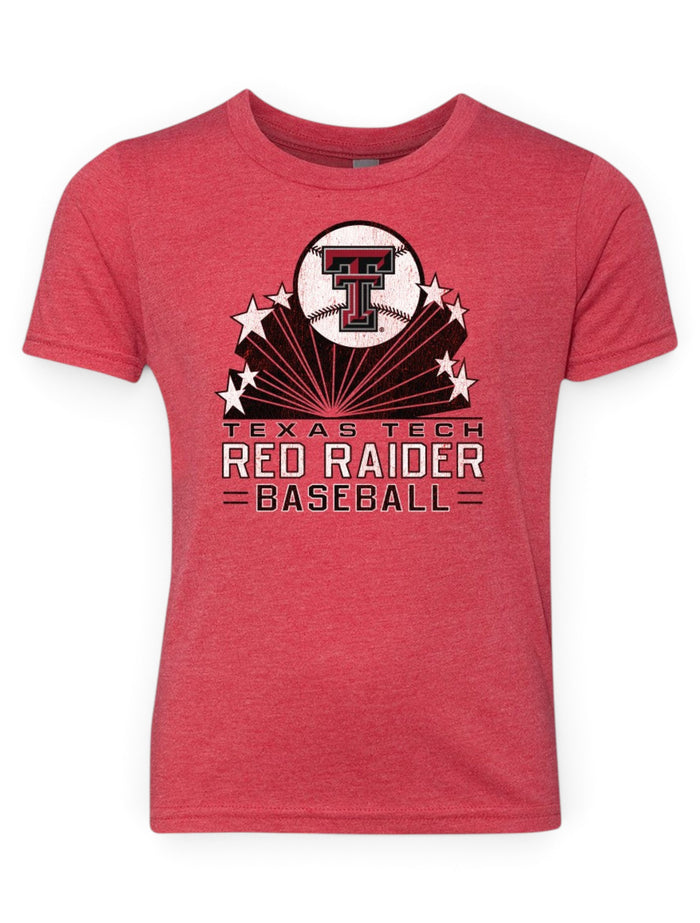Texas Tech Red Raiders Baseball "All Star" YOUTH T-shirt – Front view