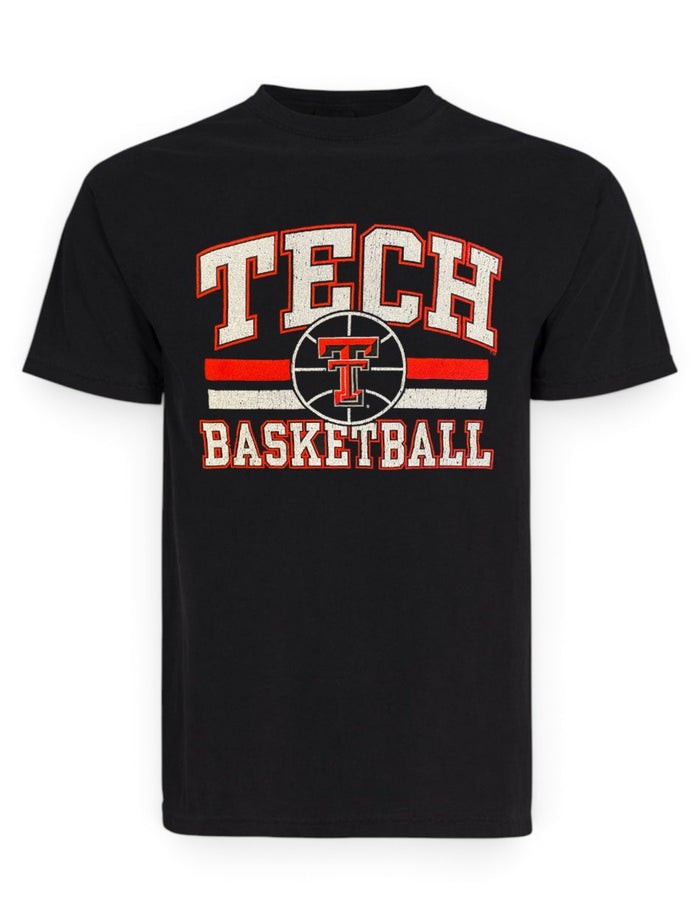 Texas Tech Red Raiders "Big Baller Basketball" PUFF Comfort T-Shirt – Front view