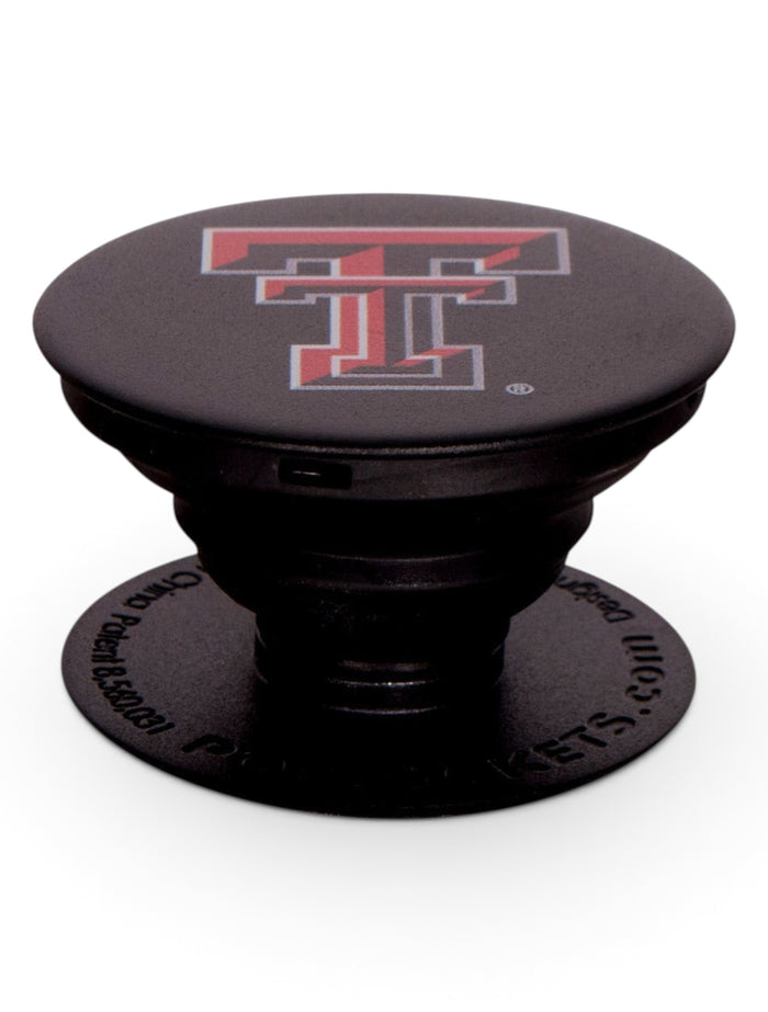 Texas Tech Red Raiders Double T Pop Socket Grip/Stand – Front view